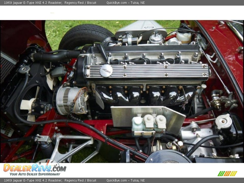 1969 Jaguar E-Type XKE 4.2 Roadster 4.2 Liter DOHC 12-Valve XK Inline 6 Cylinder Engine Photo #10