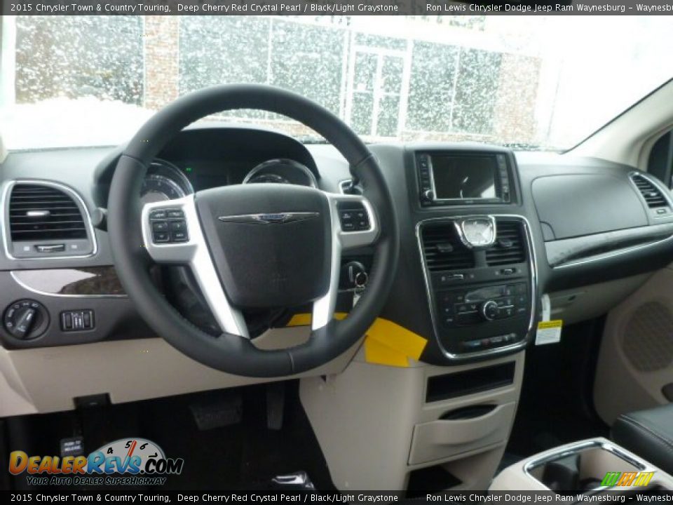 2015 Chrysler Town & Country Touring Deep Cherry Red Crystal Pearl / Black/Light Graystone Photo #14