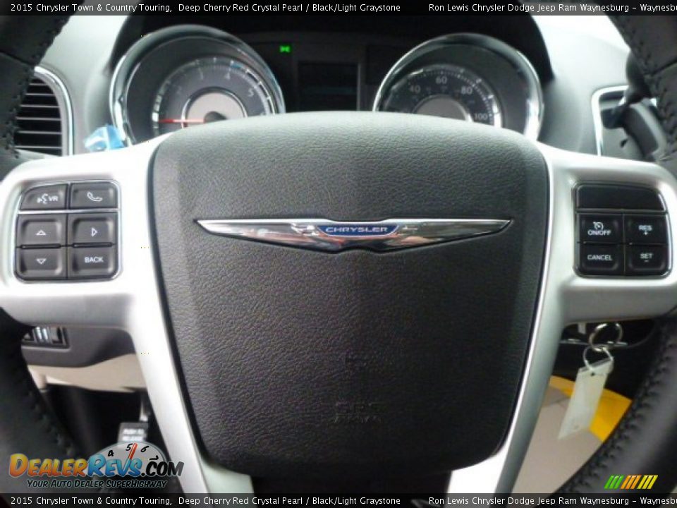 2015 Chrysler Town & Country Touring Deep Cherry Red Crystal Pearl / Black/Light Graystone Photo #17