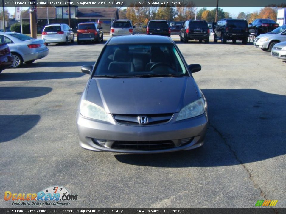 2005 Honda Civic Value Package Sedan Magnesium Metallic / Gray Photo #1