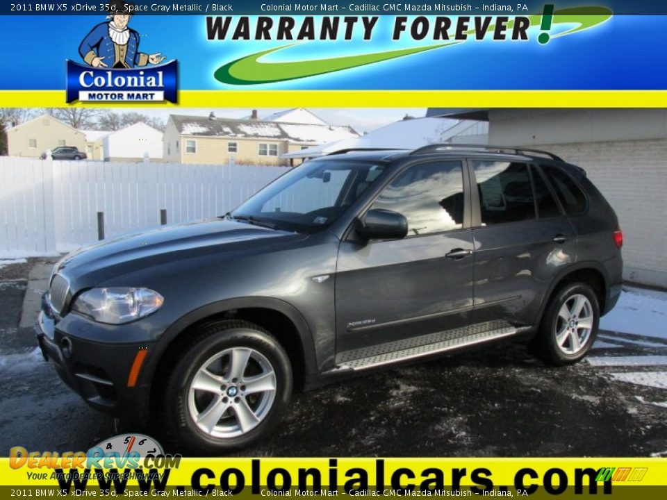 2011 BMW X5 xDrive 35d Space Gray Metallic / Black Photo #1