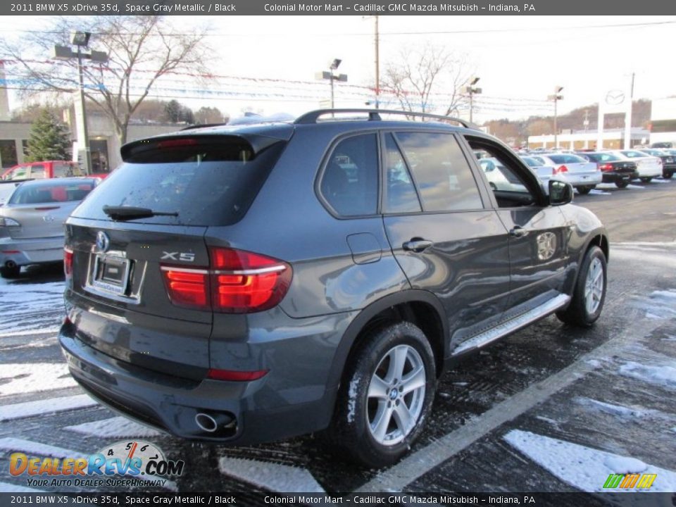2011 BMW X5 xDrive 35d Space Gray Metallic / Black Photo #6