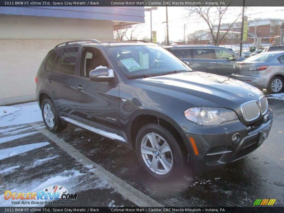 2011 BMW X5 xDrive 35d Space Gray Metallic / Black Photo #7