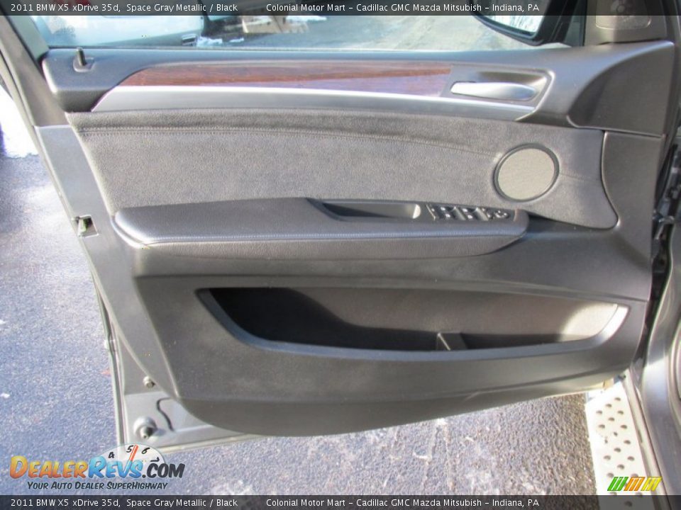 2011 BMW X5 xDrive 35d Space Gray Metallic / Black Photo #11