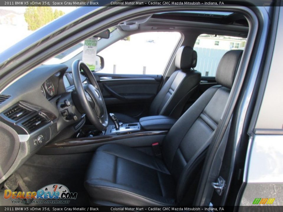 2011 BMW X5 xDrive 35d Space Gray Metallic / Black Photo #13