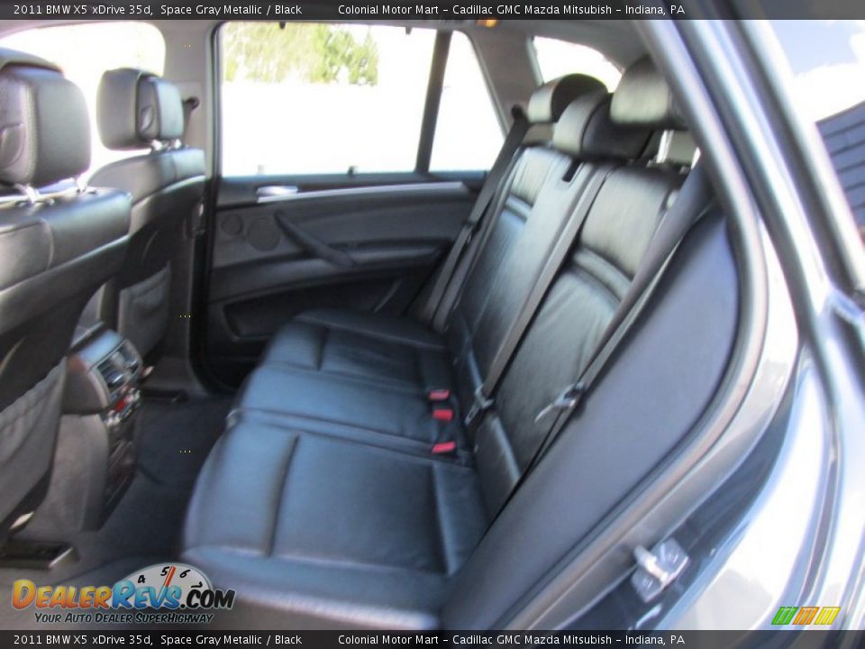 2011 BMW X5 xDrive 35d Space Gray Metallic / Black Photo #14