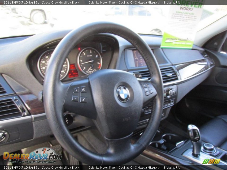2011 BMW X5 xDrive 35d Space Gray Metallic / Black Photo #15