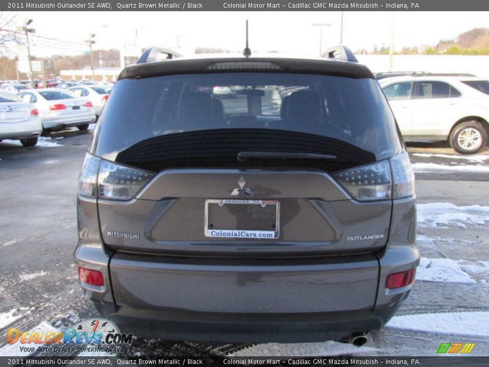 2011 Mitsubishi Outlander SE AWD Quartz Brown Metallic / Black Photo #5