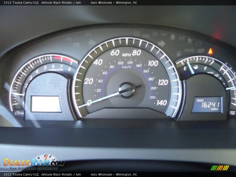 2013 Toyota Camry XLE Attitude Black Metallic / Ash Photo #17