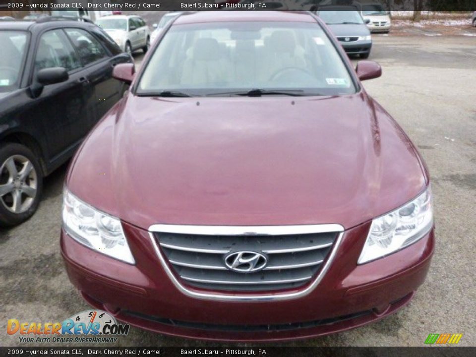 2009 Hyundai Sonata GLS Dark Cherry Red / Camel Photo #5