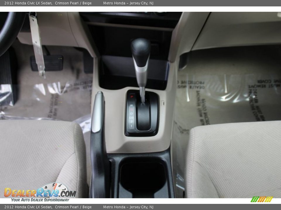 2012 Honda Civic LX Sedan Crimson Pearl / Beige Photo #15