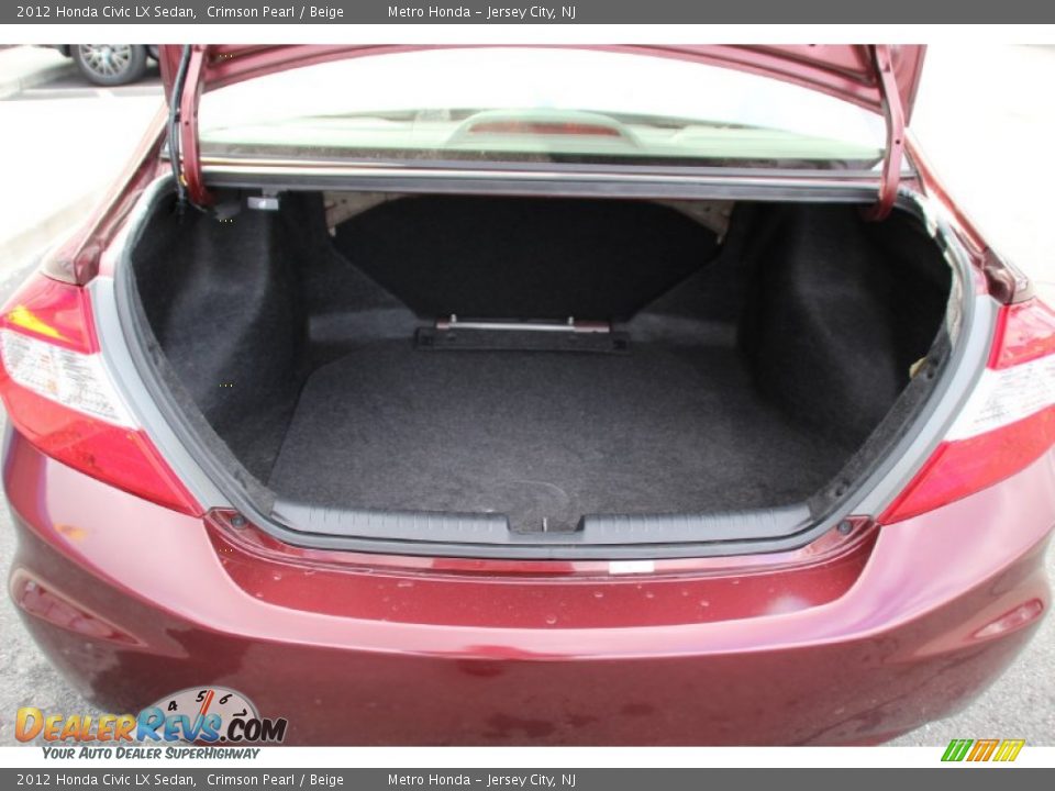 2012 Honda Civic LX Sedan Crimson Pearl / Beige Photo #21