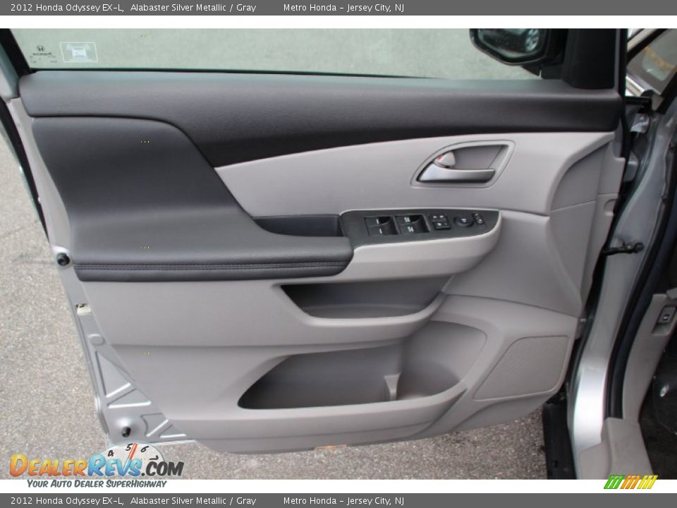 2012 Honda Odyssey EX-L Alabaster Silver Metallic / Gray Photo #9