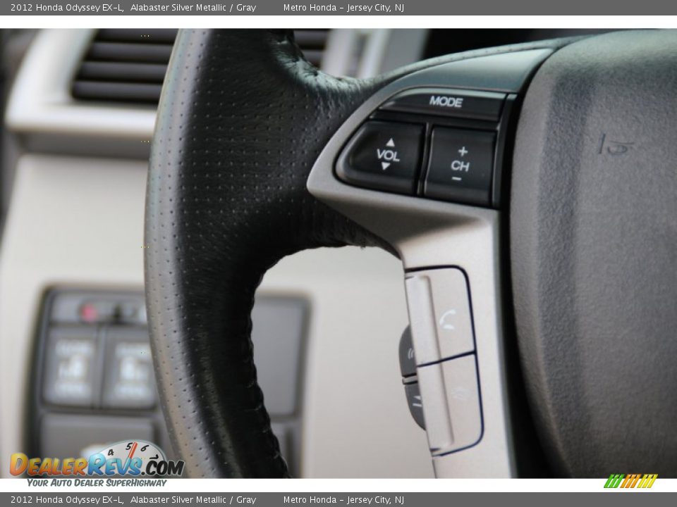 2012 Honda Odyssey EX-L Alabaster Silver Metallic / Gray Photo #18