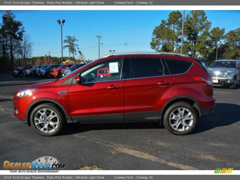 Ruby Red Metallic 2015 Ford Escape Titanium Photo #9