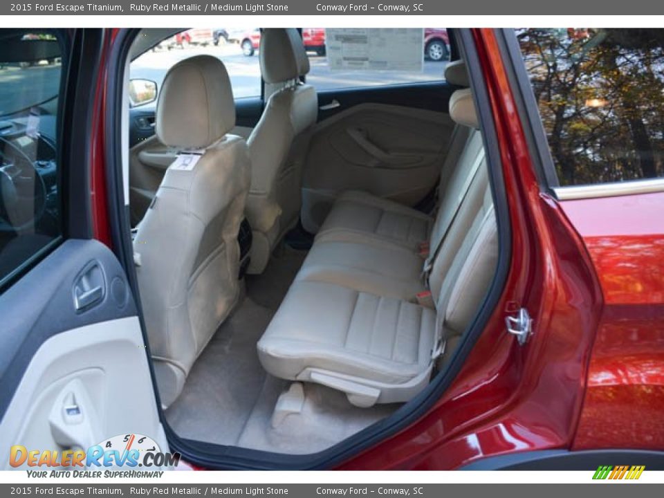 Rear Seat of 2015 Ford Escape Titanium Photo #12