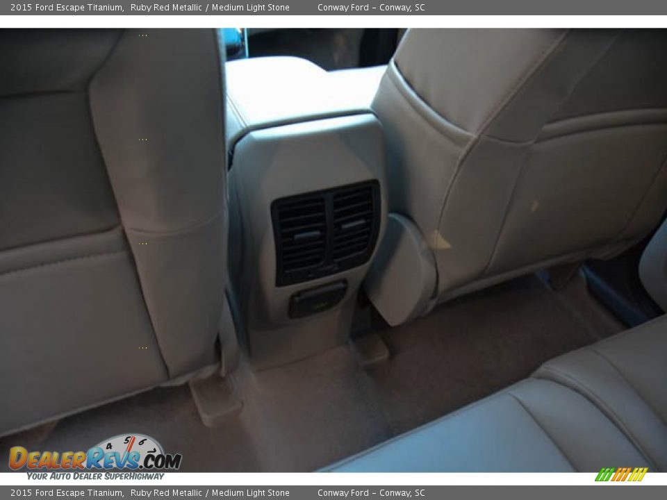 2015 Ford Escape Titanium Ruby Red Metallic / Medium Light Stone Photo #13