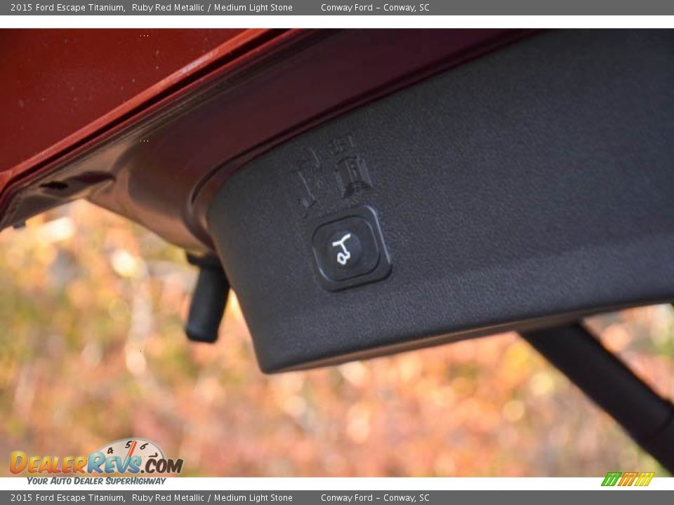 2015 Ford Escape Titanium Ruby Red Metallic / Medium Light Stone Photo #17