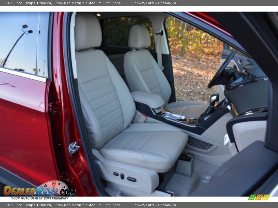 Front Seat of 2015 Ford Escape Titanium Photo #18
