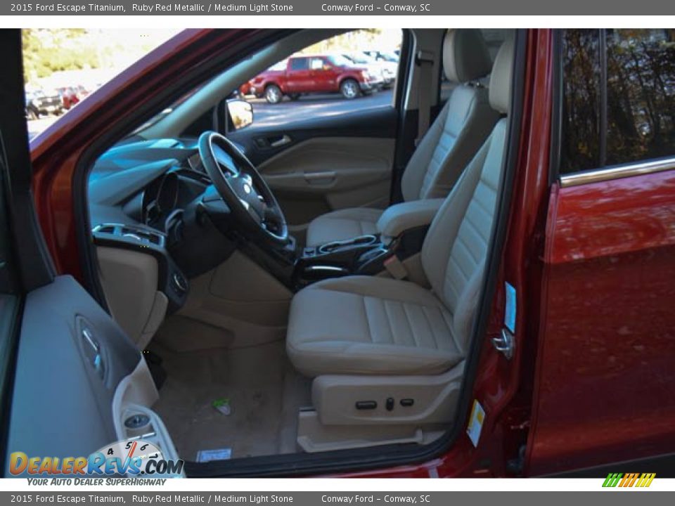 Front Seat of 2015 Ford Escape Titanium Photo #20