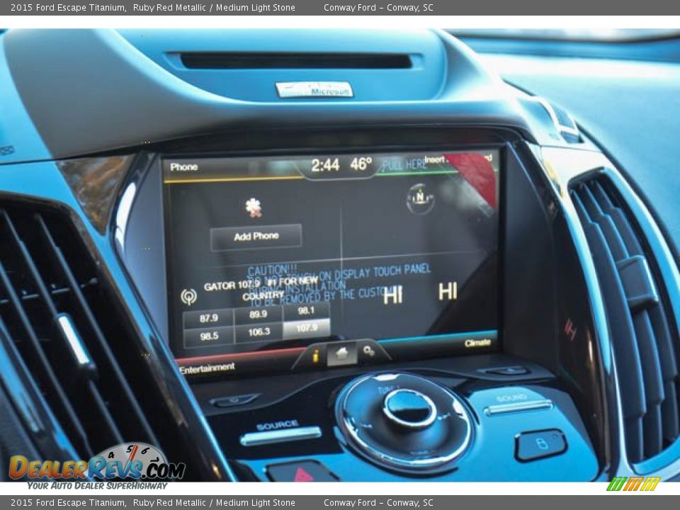 Controls of 2015 Ford Escape Titanium Photo #28