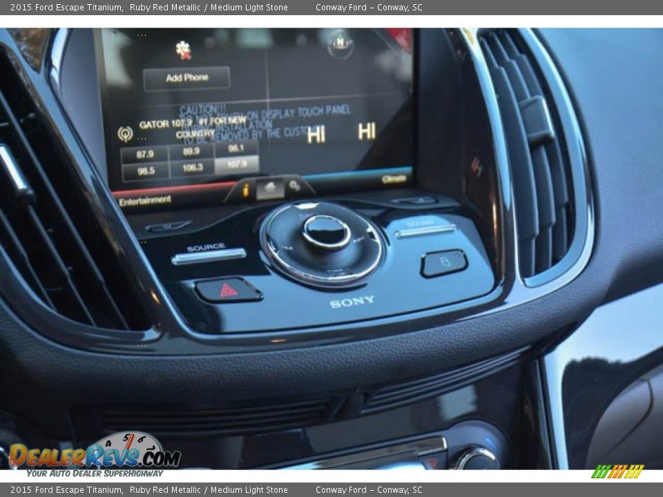 Controls of 2015 Ford Escape Titanium Photo #29