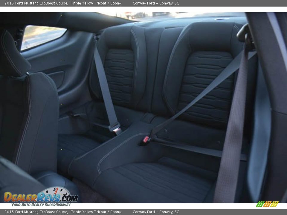 Rear Seat of 2015 Ford Mustang EcoBoost Coupe Photo #11