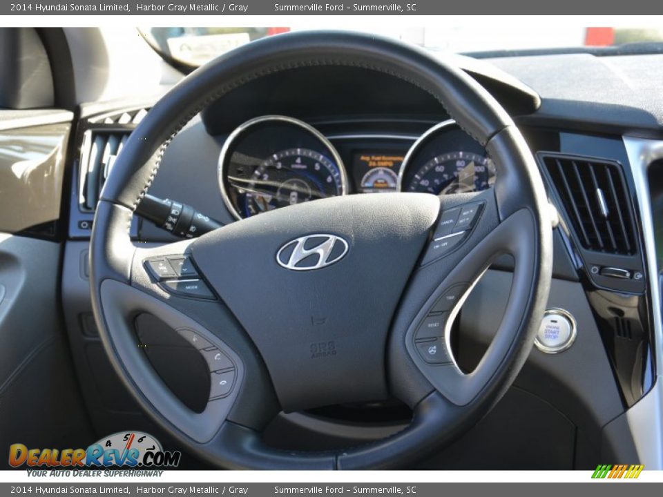 2014 Hyundai Sonata Limited Harbor Gray Metallic / Gray Photo #10