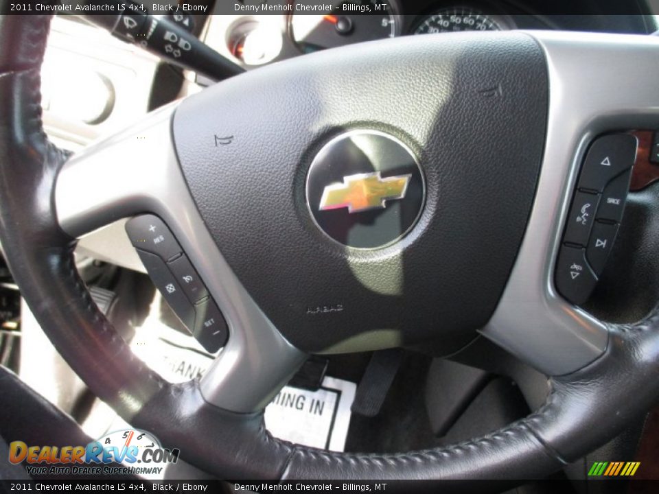 2011 Chevrolet Avalanche LS 4x4 Black / Ebony Photo #15