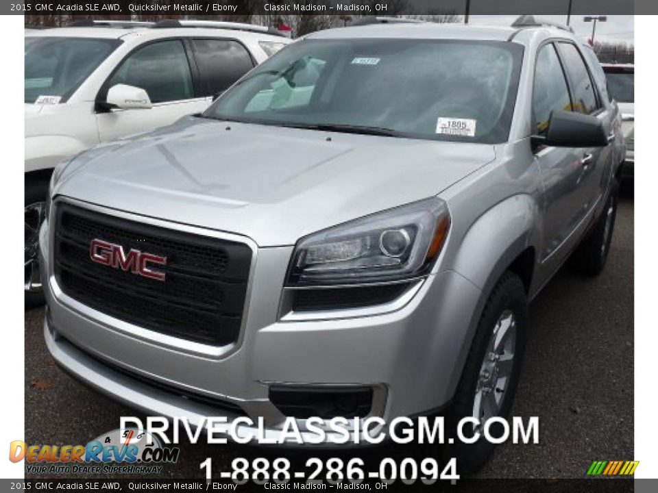 2015 GMC Acadia SLE AWD Quicksilver Metallic / Ebony Photo #1