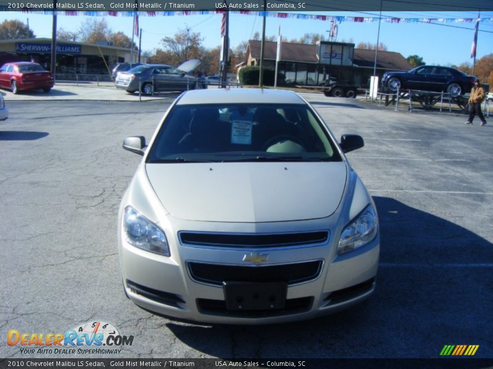 2010 Chevrolet Malibu LS Sedan Gold Mist Metallic / Titanium Photo #1