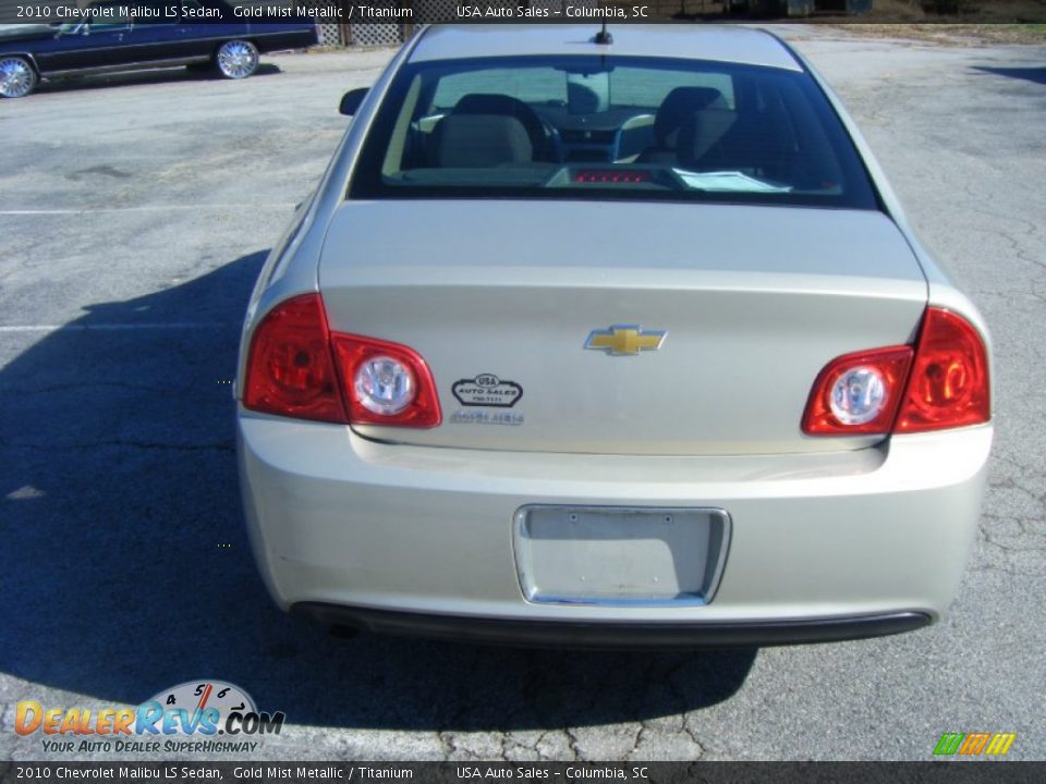 2010 Chevrolet Malibu LS Sedan Gold Mist Metallic / Titanium Photo #3
