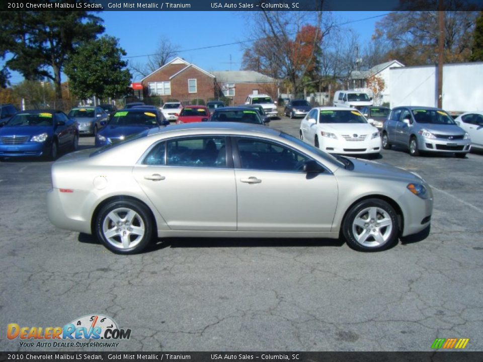 2010 Chevrolet Malibu LS Sedan Gold Mist Metallic / Titanium Photo #4