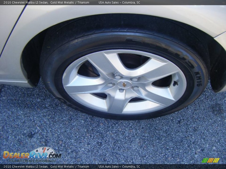 2010 Chevrolet Malibu LS Sedan Gold Mist Metallic / Titanium Photo #7
