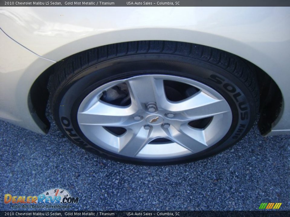 2010 Chevrolet Malibu LS Sedan Gold Mist Metallic / Titanium Photo #8