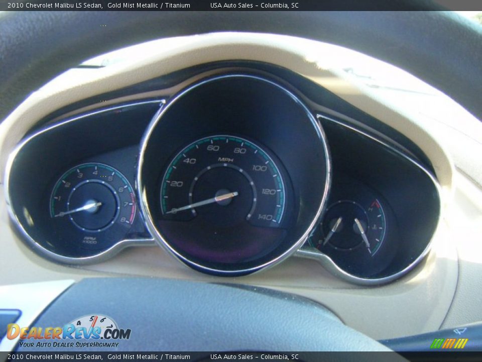 2010 Chevrolet Malibu LS Sedan Gold Mist Metallic / Titanium Photo #12