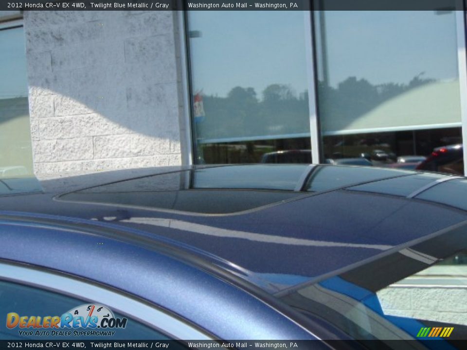 2012 Honda CR-V EX 4WD Twilight Blue Metallic / Gray Photo #4