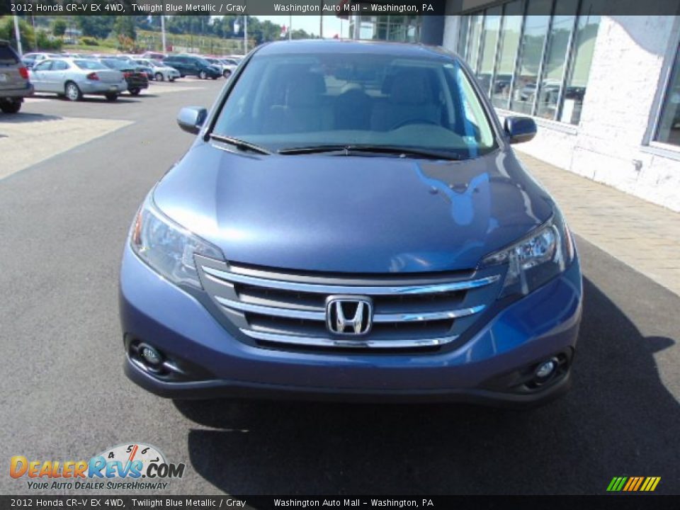 2012 Honda CR-V EX 4WD Twilight Blue Metallic / Gray Photo #5