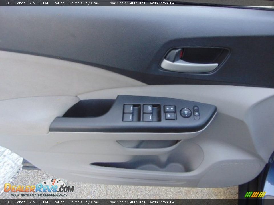 2012 Honda CR-V EX 4WD Twilight Blue Metallic / Gray Photo #12
