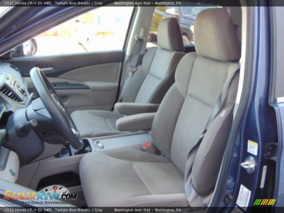 2012 Honda CR-V EX 4WD Twilight Blue Metallic / Gray Photo #14
