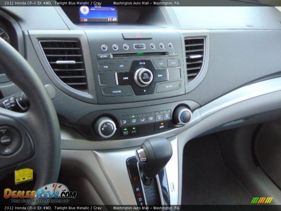 2012 Honda CR-V EX 4WD Twilight Blue Metallic / Gray Photo #15