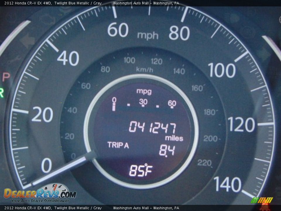 2012 Honda CR-V EX 4WD Twilight Blue Metallic / Gray Photo #20