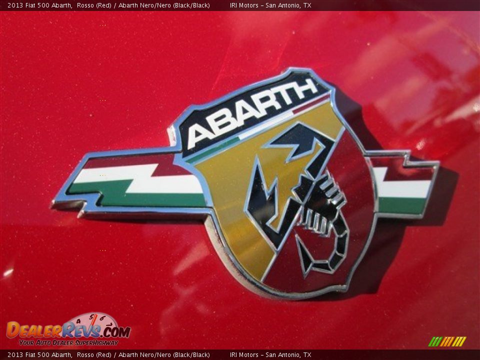 2013 Fiat 500 Abarth Rosso (Red) / Abarth Nero/Nero (Black/Black) Photo #4