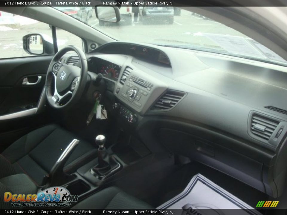 2012 Honda Civic Si Coupe Taffeta White / Black Photo #17