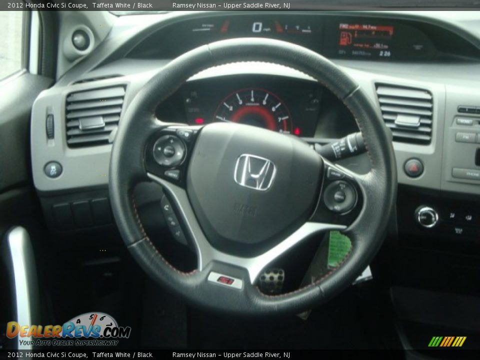 2012 Honda Civic Si Coupe Taffeta White / Black Photo #18