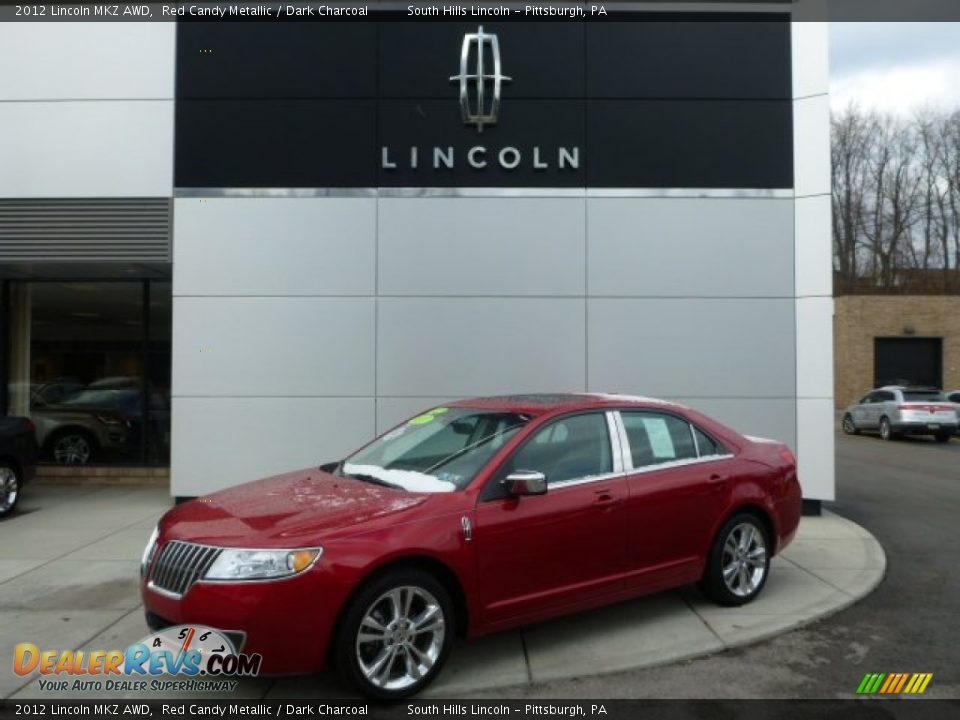2012 Lincoln MKZ AWD Red Candy Metallic / Dark Charcoal Photo #1