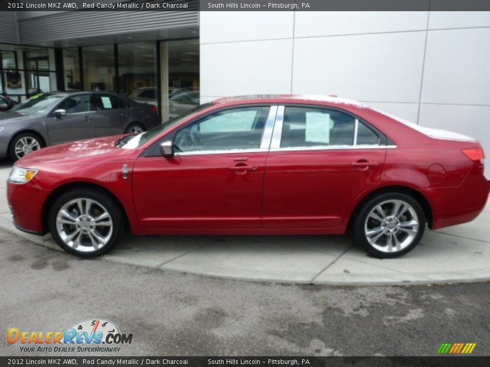 2012 Lincoln MKZ AWD Red Candy Metallic / Dark Charcoal Photo #2