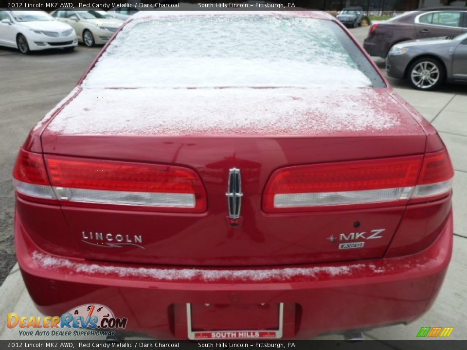 2012 Lincoln MKZ AWD Red Candy Metallic / Dark Charcoal Photo #4