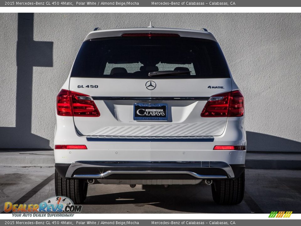 2015 Mercedes-Benz GL 450 4Matic Polar White / Almond Beige/Mocha Photo #3