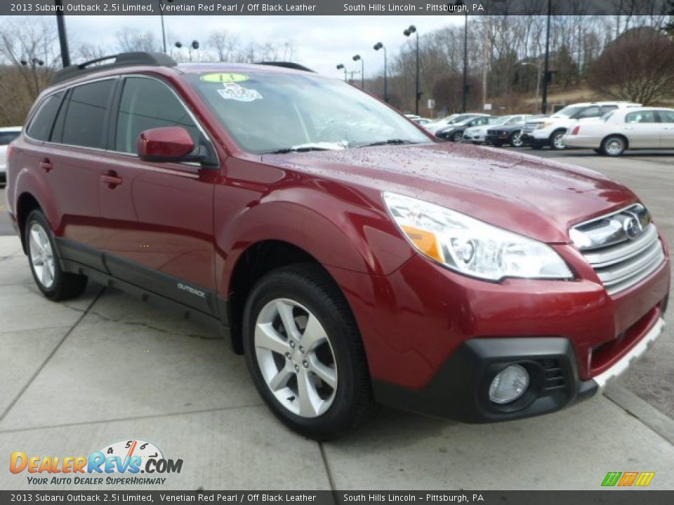2013 Subaru Outback 2.5i Limited Venetian Red Pearl / Off Black Leather Photo #10